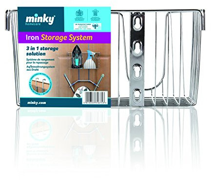 Minky VH81890100 Iron Storage Solution Wall/Door Mounted, Silver, One Size