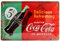 Nostalgic Art Coca Cola Delicious Refreshing Green Placa Decorativa, Metal, Rojo y Verde, 20 x 30 cm