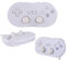 Althemax® blanche classique Controller Game Pad choc à distance pour Nintendo Wii Consoles
