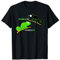 InGENIUS Chamäleon-Chamäleon-Eidechse Witz Witzige Reptilien T-Shirt Schwarz Unisex S Klassische Passform Kurzarm Casual Camouflage Alltag Horror Tierdruck Chamäleon Reptilien-Joke T-Shirt