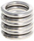 MroMax Edelstahl-O-Ring, 50 mm Außendurchmesser, 8 mm Dicke, geschweißte runde Ringe, 6 Stück