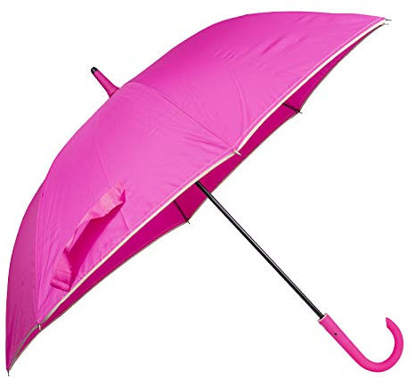 VIRSUS Ombrello da pioggia 6120 con apertura automatica con pulsante e con asta robusta classico di alta qualità ombrello grande in tessuto Varie Colorazioni (Fucsia)