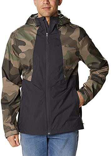 Columbia Herren Inner Limits II Jacke, Shark/Cypress Mod Camo Print, 4X Big