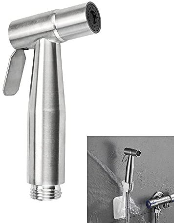 SPEACOUR Pulvérisateur de Bidet à Main en Acier Inoxydable Tête de Pulvérisation de Bidet Antirouille Douchette Bidet WC Douchette Camping Car Manuel pour Salle de Bain, Toilettes, Baignoire, Lavabo