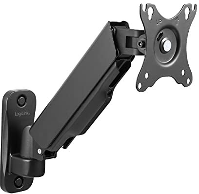 LogiLink BP0144 - Monitorwandhalterung, 17 32, Gasdruckfeder, 90 380 mm Schwarz