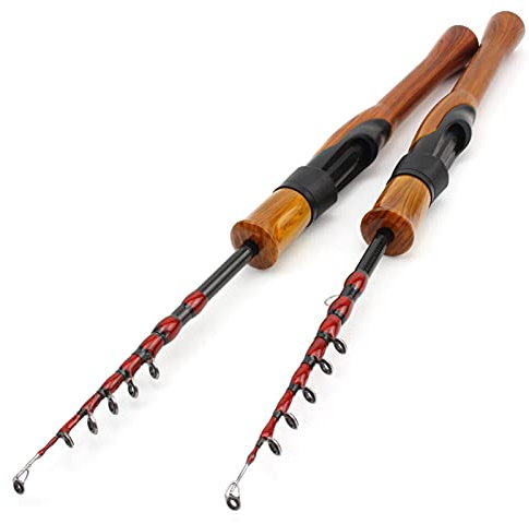 1,68 m 1,8 m ul Power Power Carbon Fiber Lure Angelrute, Teleskop-rotierender Köder Angelrute, Ködergewicht 1-5G, kleine Angelrute für Kinder Anfänger, 45cmmini Angelrute ZYYDD (Size : 180cm)