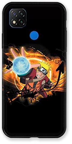 Cokitec Schutzhülle für Xiaomi Redmi 9C, Manga Naruto, Schwarz