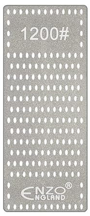 ENZO ENGLAND Piedra de afilar borde de placa de diamante piedra de banco profesional para afilar cuchillos y cinceles, hojas de sierra embotadas o cansadas, grano 1200