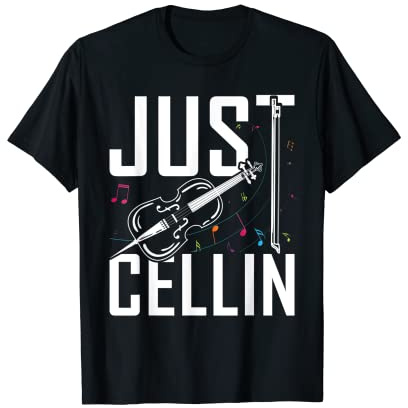Just Cellin Cello T-Shirt für Musiker T-Shirt