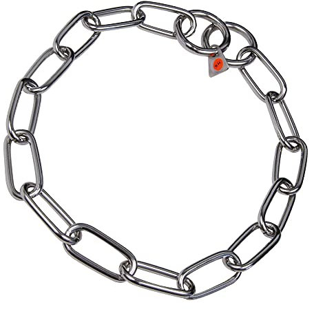 HS Sprenger Basic-Halsbänder für Hunde, Halsband, mittelgroß, Edelstahl