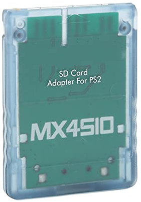 Yunseity MX4SIO SIO2SD TF-Kartenleser-Adapter für PS2, Keine Speicherkarte, Sondern EIN Adapter, Ersatz-Speicherkartenleser-Adapter für PS2(Blau)