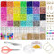 Moyofree 6380Pcs Clay Beads Kit, 28 Colors Flat Round Polymer Clay Beads for Jewelry Making, 6mm Heishi Clay Spacer Beads for Friendship Bracelet Necklace Earring DIY with Letter Beads
