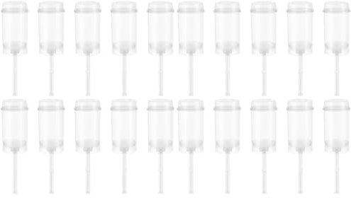 TOPBATHY 40 pezzi Push-up cake pop shooter rotondi in plastica trasparente con coperchio, contenitori riutilizzabili per torte di gelato e dessert