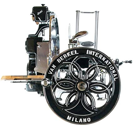 Berkel Trancheuse - Volano B114 Noir - Magnifique machine à voler + planche à découper 100 % faite main unique