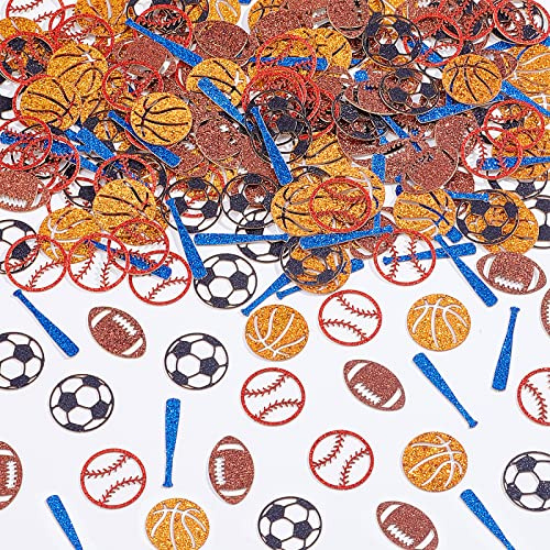 Sursurprise 200 Sport Konfetti Uhr. Basketball Baseball Fußball Fußball Baby Duschen Mit Ausgeschnittenes Konfetti Und Er Ist Ein Geburtstagsparty