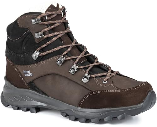 Hanwag M Alta Bunion Ii Ll Braun - Stabiler bequemer Herren Leder Wanderstiefel, Größe EU 46.5 - Farbe Mocca - Black