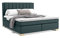 PANDA MÖBEL Maurice Boxspringbett 180 x 200 cm Doppelbett mit hochwertiger Pocket-Matratze und Topper, Polsterbett, Bett, Bettgestell, Stilvoll, Schlafzimmer, Modern (Grün, 180 x 200 cm)