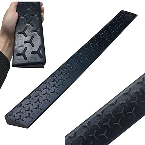 TOCTUS Rampe D'Accès, Rampes De Trottoir en Caoutchouc, 1-10 Cm De Hauteur, Rampe Seuil Porte Garage Rampe De Voiture, pour Fauteuil Roulant Voiture Scooter Vélo Véhicules (Size : 100x6x2cm)