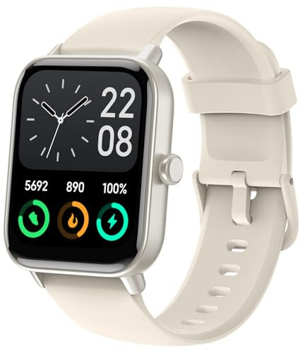 Smartwatch Uomo Donna Chiamate Bluetooth, Alexa Integrato, 1.8 Orologio Smartwatch con Contapassi Cardiofrequenzimetro SpO2 Sonno, 100 Modalità Sportive, Impermeabile IP68 Smart Watch per Android iOS