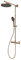 Schulte Duschsystem Duschmaster in Kupferoptik Rain mit Sicherheits-Thermostat, Handbrause & Kopfbrause rund extra-flach, D964028-285