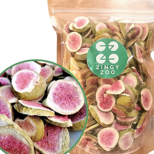 Fichi Secchi Liofilizzati Senza Zucchero | XL 300g Frutta Secca Naturale Frutta Liofilizzata | Freeze Dried Fruit Fig Slices | Frutta Fresca Fichi Frutta Disidratata | Frutta Liofilizzata ZingyZoo