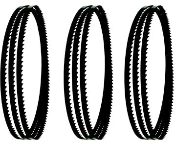 BomDog Bandsägeblatt, 3 Stück 1400 X 6,35 X 0,35 Mm Carbon-Bandsägeblatt 4 6 10 14 Tpi 1400 Mm Bandsägeblätter Holzbearbeitungswerkzeuge/14 Tpi