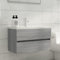 AJSEOYBS Lavandino Bagno Con Mobiletto,Set Mobili Bagno Completomobile Sottolavabo Grigio Sonoma 80x38,5x45cm Legno Multistratoadatto Per Bagno, Corridoio, Toilette, Ingresso, Soggiorno