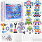 Homgaty Fuse Beads Kit, 5000 PCS Robot Iron Beads Crafting Melting Beads Set for Kids, 17 Styles Patterns Beads Pegboards, Tweezers, Ironing Paper, Chain Accessories for DIY Craft Making