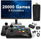 Retro Arcade Console Mini, Arcade Machine with 2 Wireless Joysticks, 64GB 10000 Games, 4K TV HD Game Stick Connects to PC/Android/iOS/M8, 9 Emulators Compatible