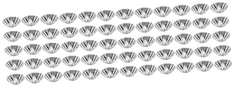 TOPBATHY 60 Stk Eierkuchenform küchenmaschiene kochgeschirr kleine Puddingformen Popover-Pfannen Papierbecher Muffinbecher für den Haushalt waschbare Tortenformen Rostfreier Stahl Schimmel