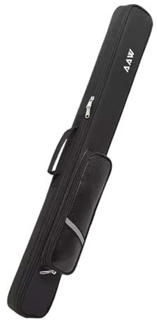 QSTDGVPW Bolsa para Tacos de Billar de 4 Orificios, Bolsa de Mano Premium para Tacos de Billar con Correa para El Hombro Ajustable, Adecuada para Tacos de Billar 1/2, Taco de Billar o Piscina, Negro