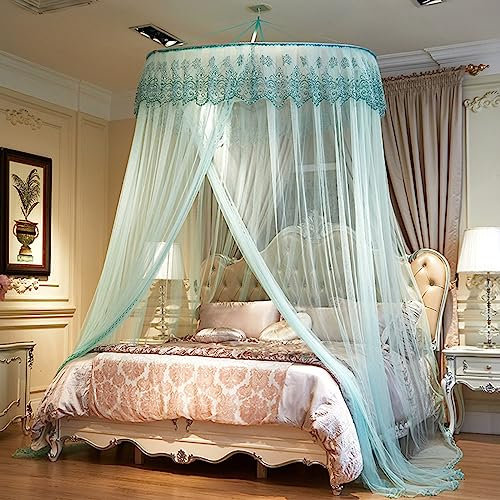 Walkervo Moskitonetz Bett Baldachin Moskitonetz Zelt Für Bett Für Reise Und Zuhause Moskitonetz Bett Insektennetz Betthimmel Für Doppelbett & Einzelbett Feinmaschig Mesh,Green