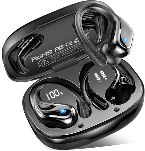 Rulefiss Cuffie Bluetooth, Auricolari Bluetooth 5.3 con Stereo HiFi Immersivo