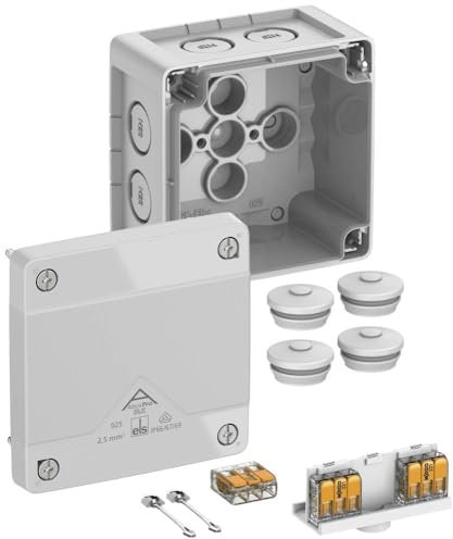 Spelsberg 40247001 Abzweigkasten (L x B x H) 92 x 92 x 60 mm Grau IP66, IP67, IP69 1 St.