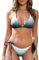 FemiChic Bikini Costume Donna Due Pezzo da Bagno Mare e Piscina Sexy Curvy Costumi Loveable Abbigliamento(Grigio Verde,S)