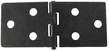 DQZRTUECA Solid Wood Furniture Door Panels Antique 6 Holes Black Hinges Wood Door Plywood Bent Iron Hinge