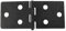 DQZRTUECA Solid Wood Furniture Door Panels Antique 6 Holes Black Hinges Wood Door Plywood Bent Iron Hinge