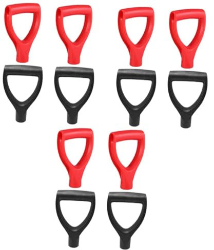 OSALADI 3sets Spade Handle Replacement D-Shaped Grip Handle Light Comfortable 4pcs*3