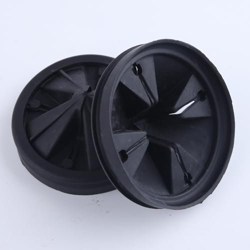 GOLD DEER 2 Pack Garbage Disposal Splash Guards 3 3/8 Sink Baffle Replacement Removable Quiet Collar Drain Plugs Garbage Disposer Accessories for InSinkErator Evolution Series,Black