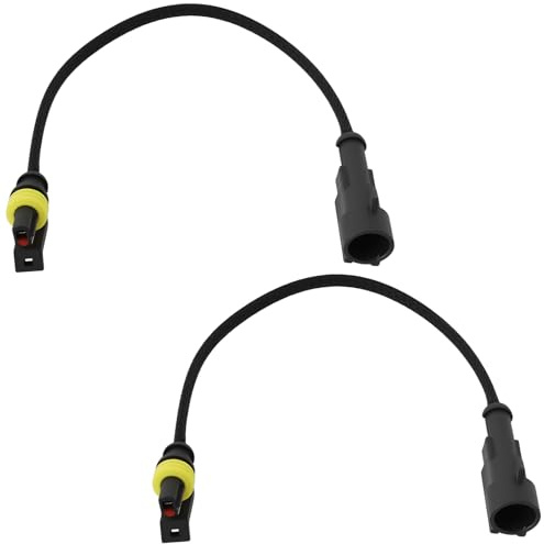 eMagTech 2 Stück 1-poliger Öldruckschalter-Kabelbaumstecker für die Automobilpipeline Wasserdichter Anschlussstecker Kompatibel mit Opel