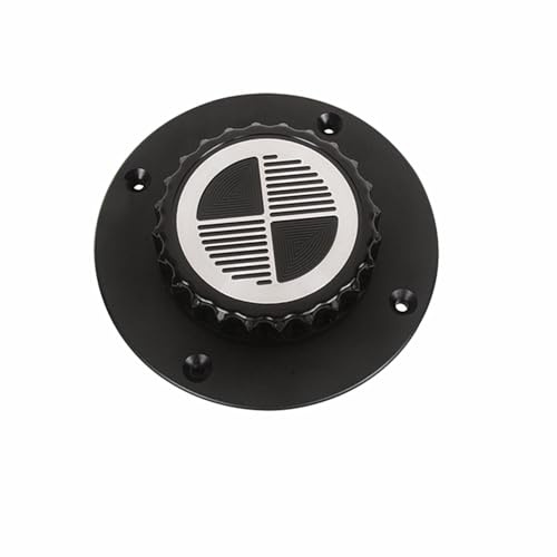 Cafe Racer K Serie/Passend for BMW K100 K75 K100 K1100 Motorrad Schwarzer Tankdeckel CNC Öldeckel Kraftstoff Benzin Tankdeckel Vented Fuel Cap(With logo)