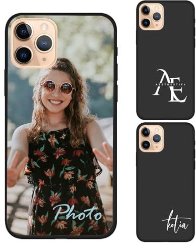 Individuelle personalisierte Hülle kompatibel mit Apple iPhone 11 Pro 2019 - Anpassbare Foto Bild Logo Text Handyhülle, Schlankes Silikon Schutzhülle, einzigartiges Geschenk