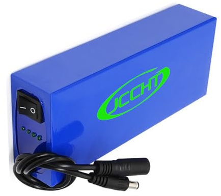 JCCHT Wiederaufladbarer 12V Lithium-Ionen-Akku als Ersatz für 12-Volt-Geräte, z. B. für Überwachungsgeräte, LED-Lichtleisten, RC-Autos und DIY-Projekte,12v18000mah