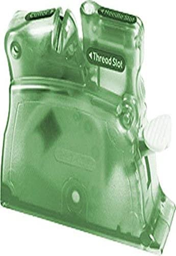 Clover Desk Needle Threader, Green MID(H23,4,10) Tisch-Nadeleinfädler Profi, grün, Kunststoff, os