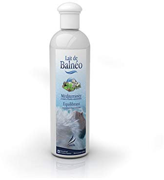 Camylle - Lait de Balnéo Méditerranée - Emulsion d'Huiles Essentielles pour Baignoire Balnéo, Bain à Bulles, Bain de pieds Thalasso - Equilibrant aux arômes frais et fleuris - 250ml