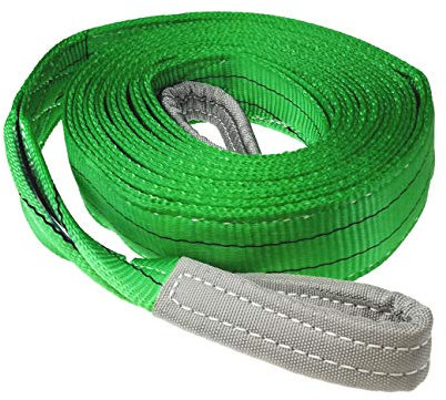 Stabiler Schwerlast Hebegurt WLL 2 T Bruchlast 14 T für Bergung Abschleppseil Abschleppgurt Offroad 6m entspricht der EN 1492-1