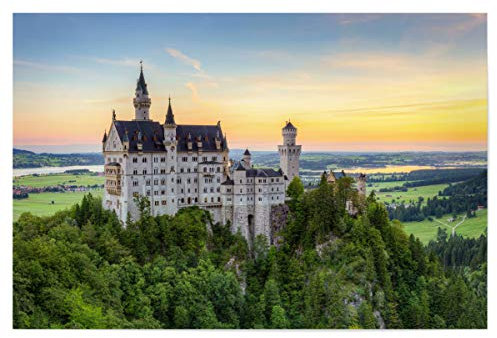 artboxONE Poster 30x20 cm Natur Schloss Neuschwanstein - Bild Neuschwanstein Bayern Deutschland