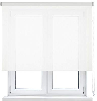 VIEWTEX Seitenzugrollo Screen 10% Öffnungsgrad Perlweiss 135 x 190 cm 5 Jahre Garantie