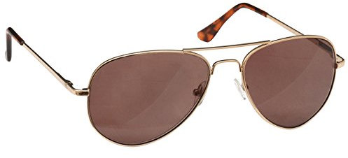 The Reading Glasses Company Die Lesebrille Unternehmen Gold Sonnen-Leser Metallllrahmen UV400 Herren Damen S8-9 +1,50
