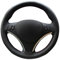 MEWANT Schwarz Original Leder Auto Lenkradabdeckung Für E90 320i 325i 330i 335i E87 120i 130i 120d Haut Zubehör Beschützer Interieur Automotive